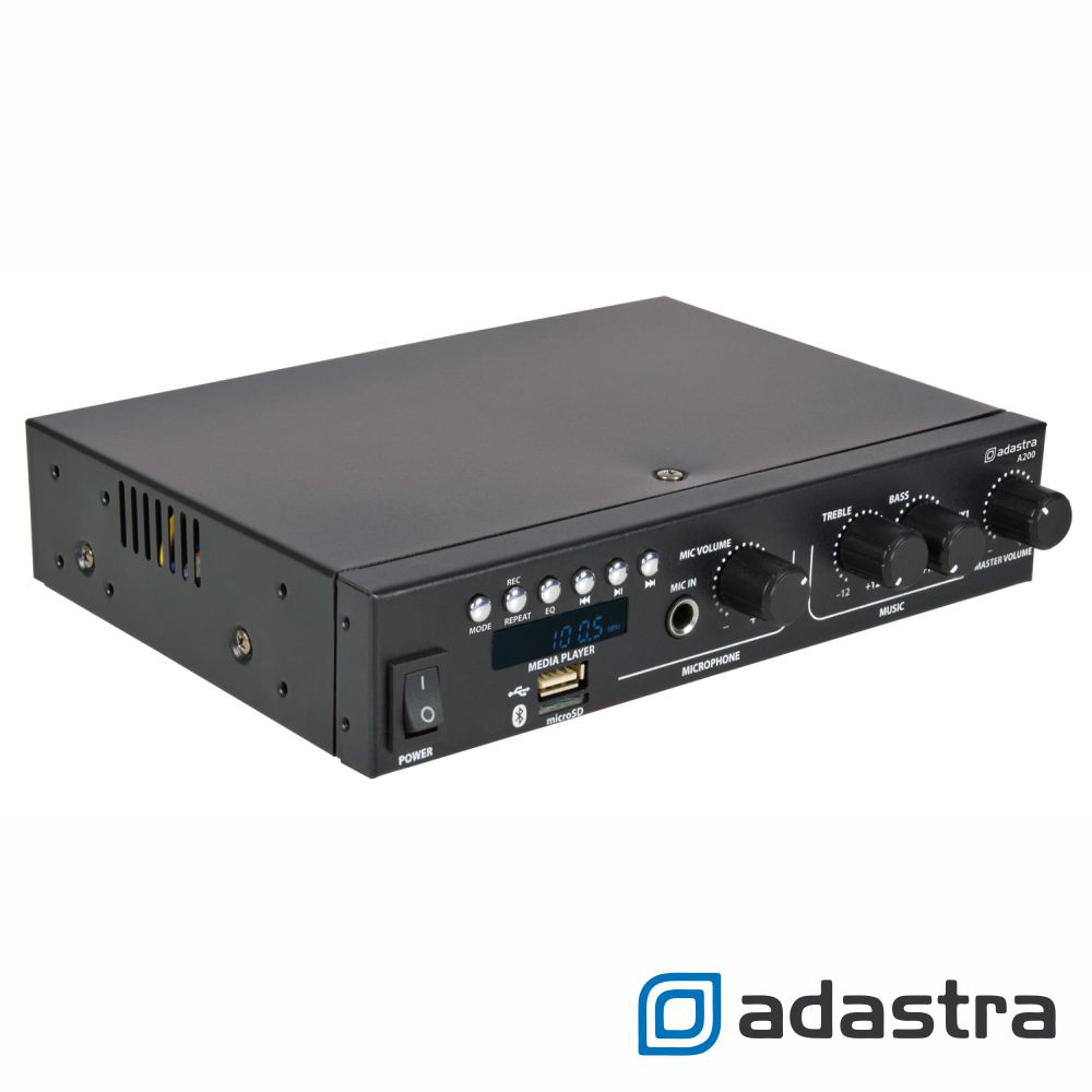 Amplificador Stereo 2x55W USB/MicroSD/FM/BT ADASTRA