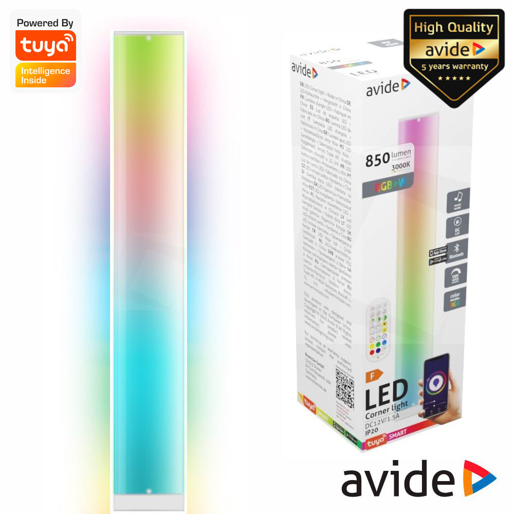 Tubo LED RGB+3000K 11.5W C/ Sensor Som Bluetooth WIFI AVIDE