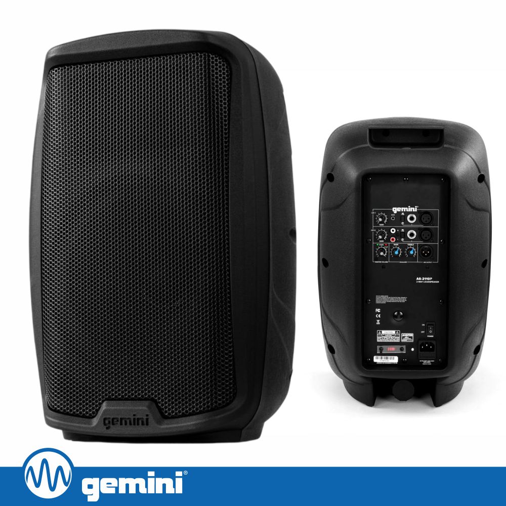Coluna Amplificada 10" 1000W GEMINI