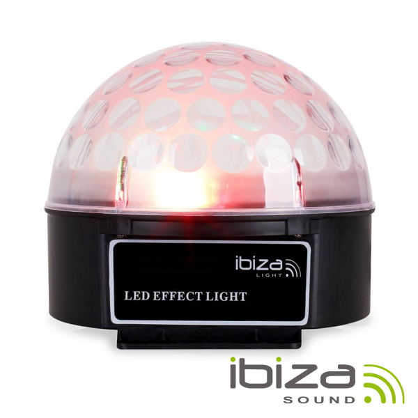 PROJETOR LUZ C/ 4 LEDS 3W RGBA C/ COMANDO MIC IBIZA