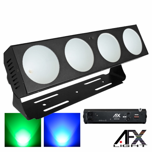 BARRA LUZ INTERIOR 4 LEDS COB 18W RGB COMANDO DMX AFXLIGHT