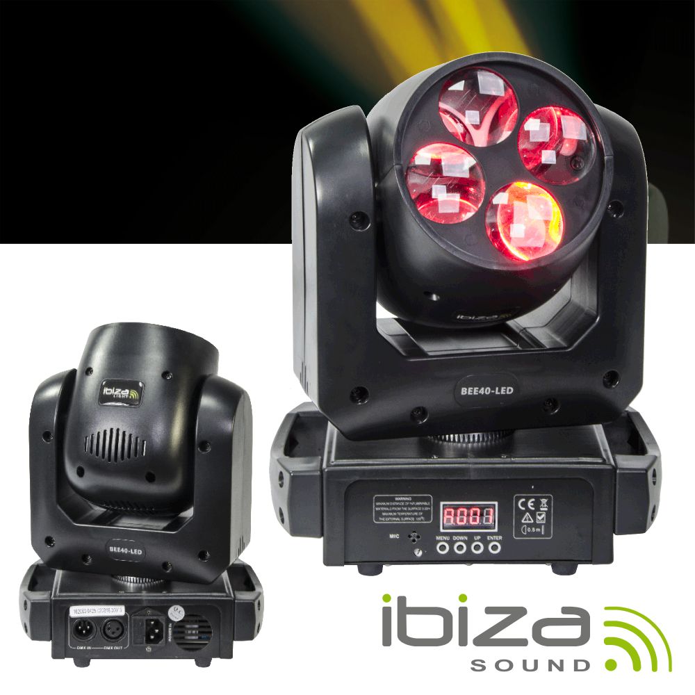 Moving Head Mini 4 LEDS 10W DMX IBIZA