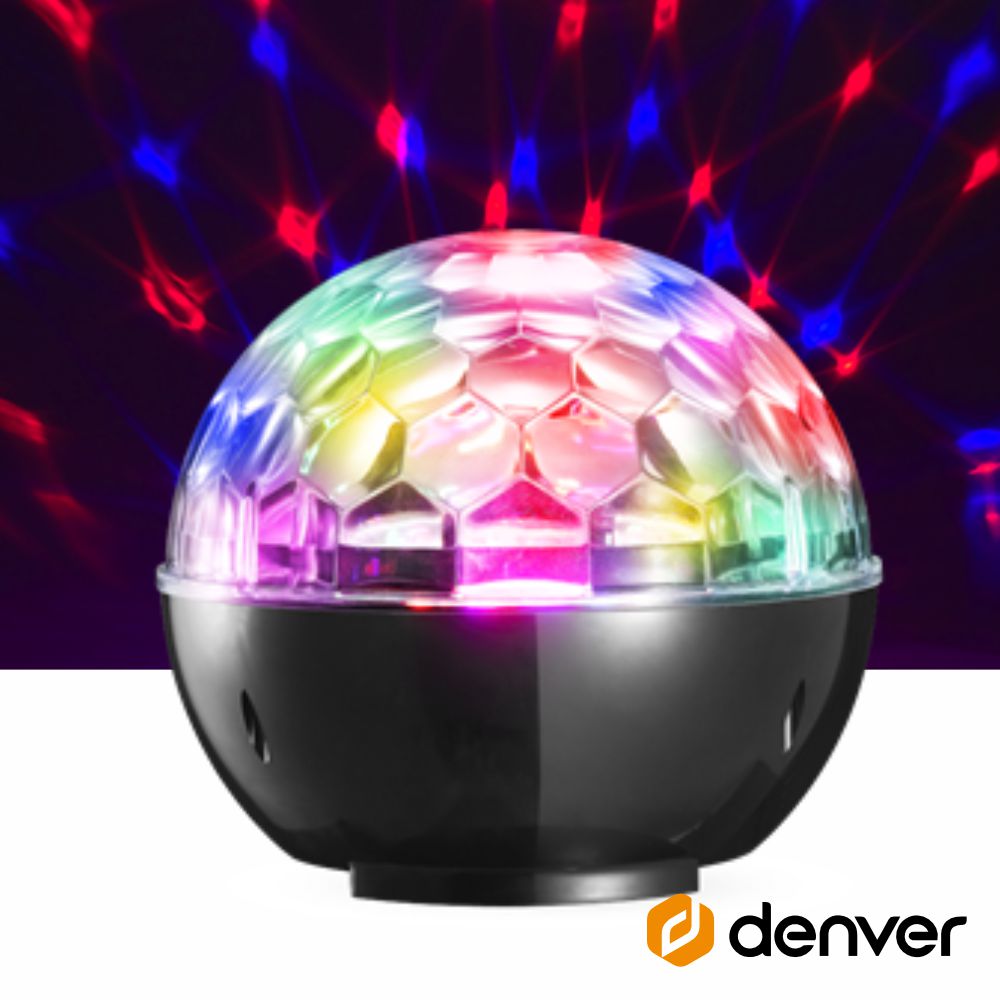 Projetor Luz RGB C/ Coluna 60W USB/BT/BAT DENVER