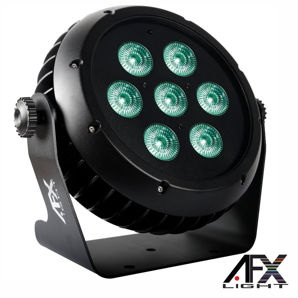 Projetor Par C/ 7 LEDS 10W RGBW DMX IP65 AFXLIGHT