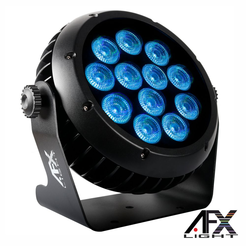 Projetor Par C/ 12 LEDS 12W RGBW DMX IP65 AFXLIGHT