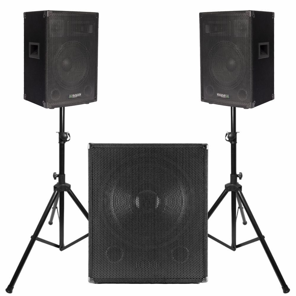 Conjunto Som Bi-Amplificado 1600W
