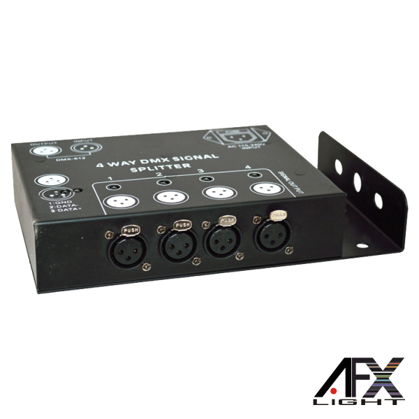 REPARTIDOR DMX 4 VIAS 1 ENTRADA AFXLIGHT