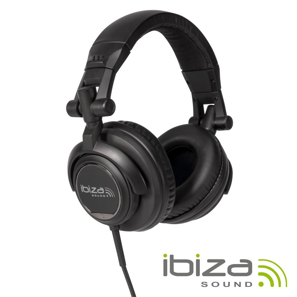 AUSCULTADORES DJ ARTICULADOS PRETOS IBIZA