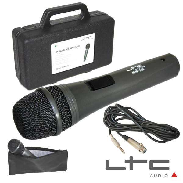 MICROFONE DINÂMICO C/ CABO/MALA/BOLSA 80HZ-20KHZ LTC