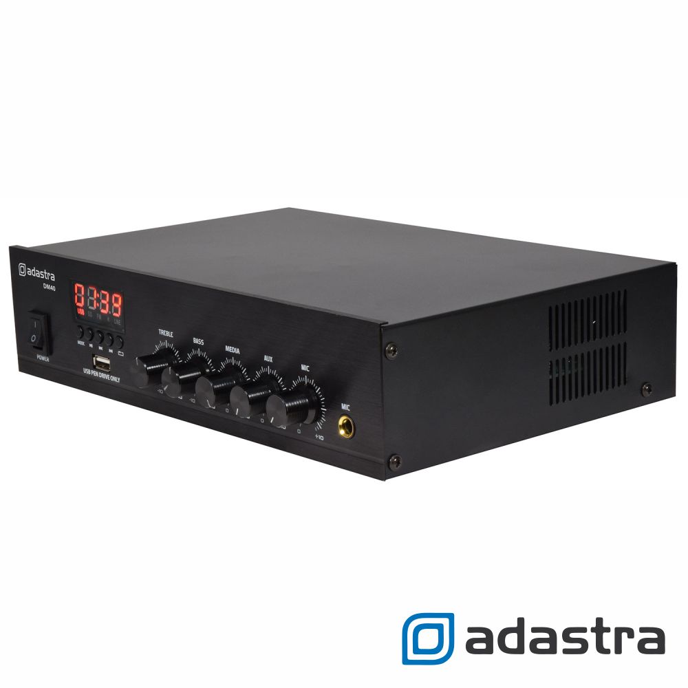 Amplificador Linha 100V 40W USB/FM/BT ADASTRA