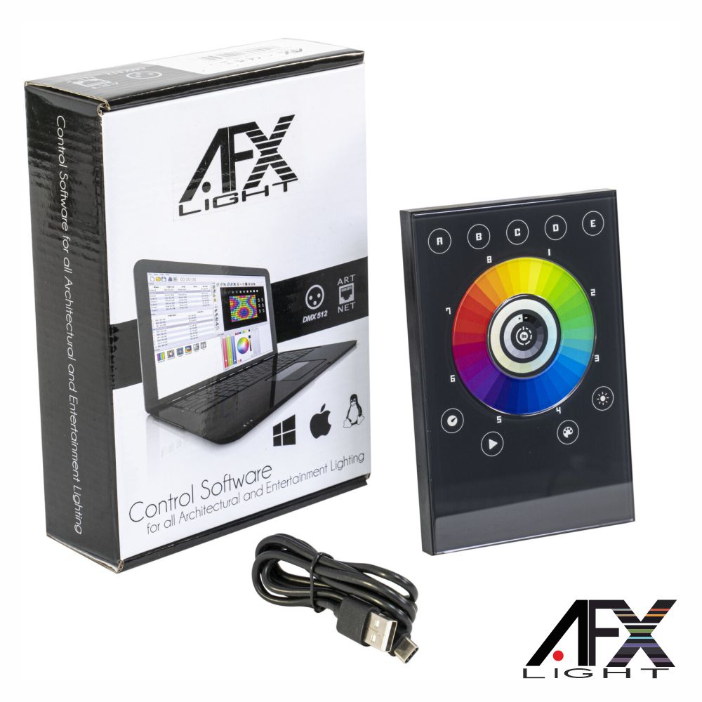 Controlador Tátil DMX 512 Stand Alone USB C/ MicroSD AFXLIGH