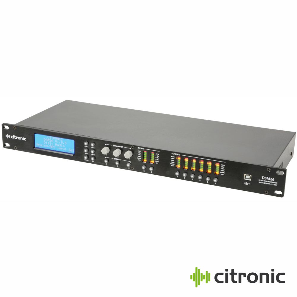 Sistema De Gestão De Colunas 2x6 DSP LAN CITRONIC