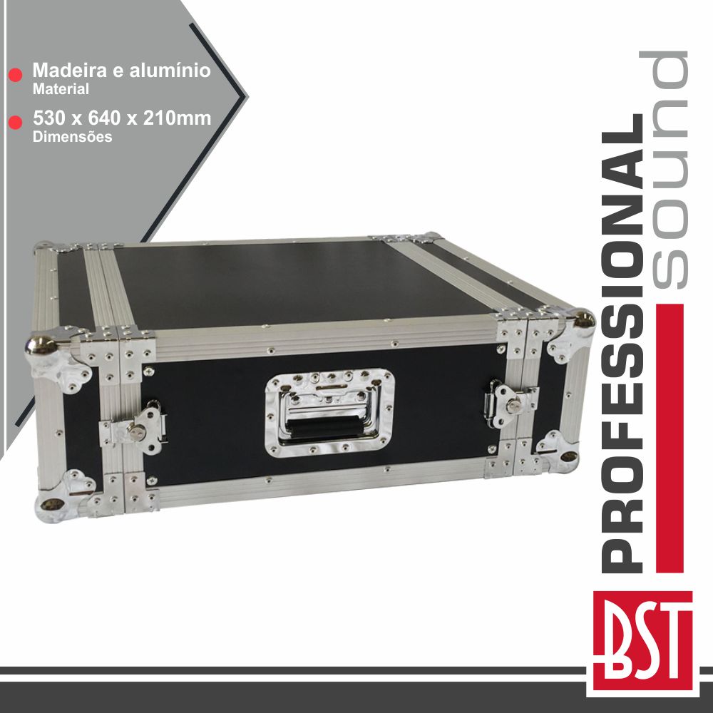 MALA 19" P/ EQUIPAMENTOS DJ 4U BST