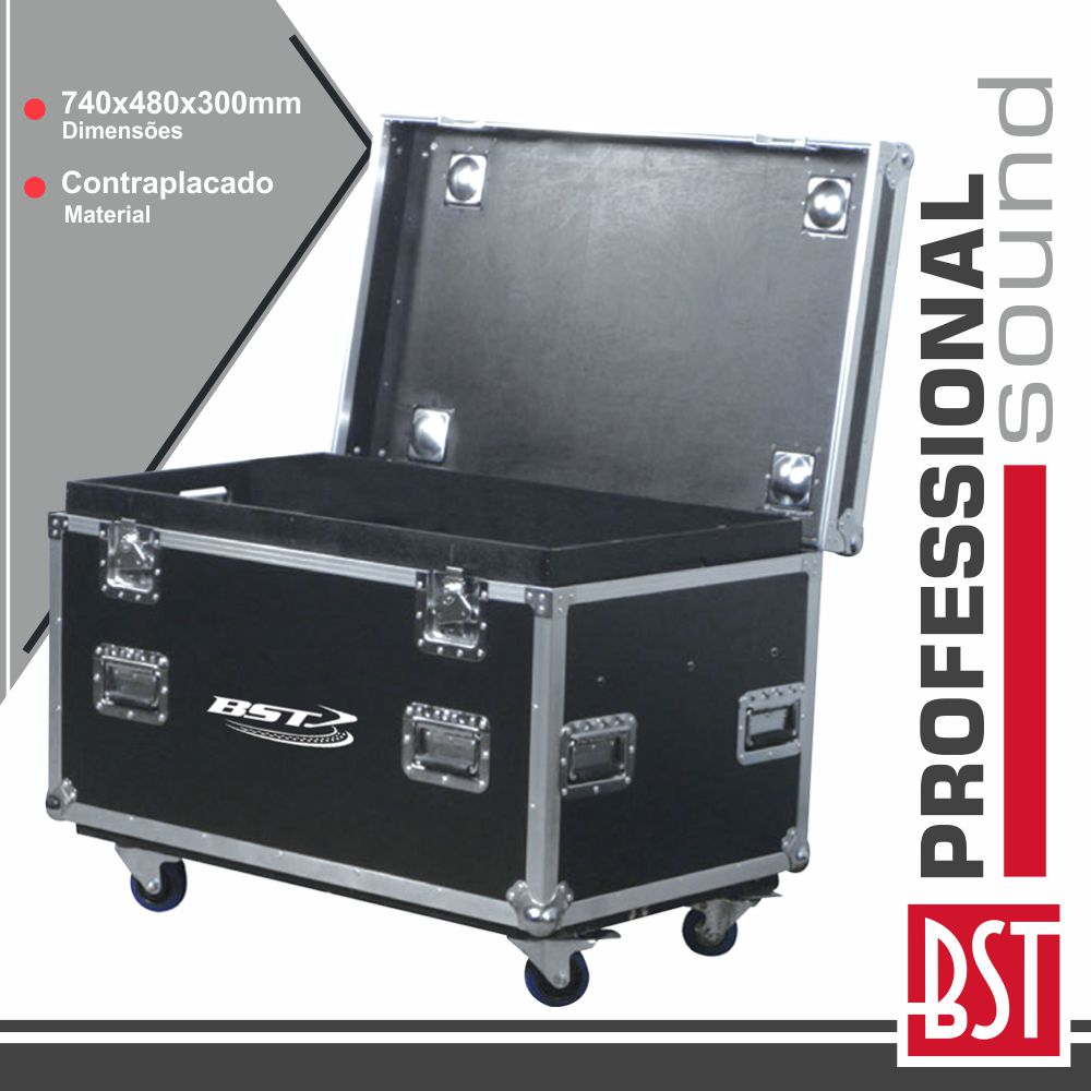 MALA TRANSPORTE DJ C/ 3 SEPARADORES CONTRAPLACADO RODAS BST