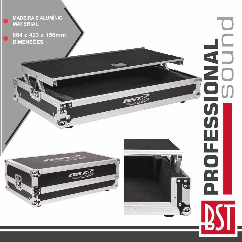MALA TRANSPORTE DJ P/ CONTROLADOR DDJ SX2 + PORTÁTIL BST