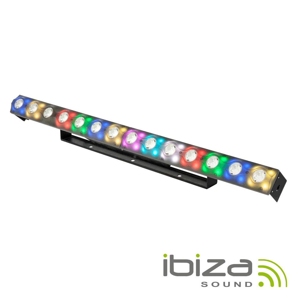 BARRA DE LEDS 2EM1 C/ 14+56  LEDS STROBE DMX POWERCON IBIZA