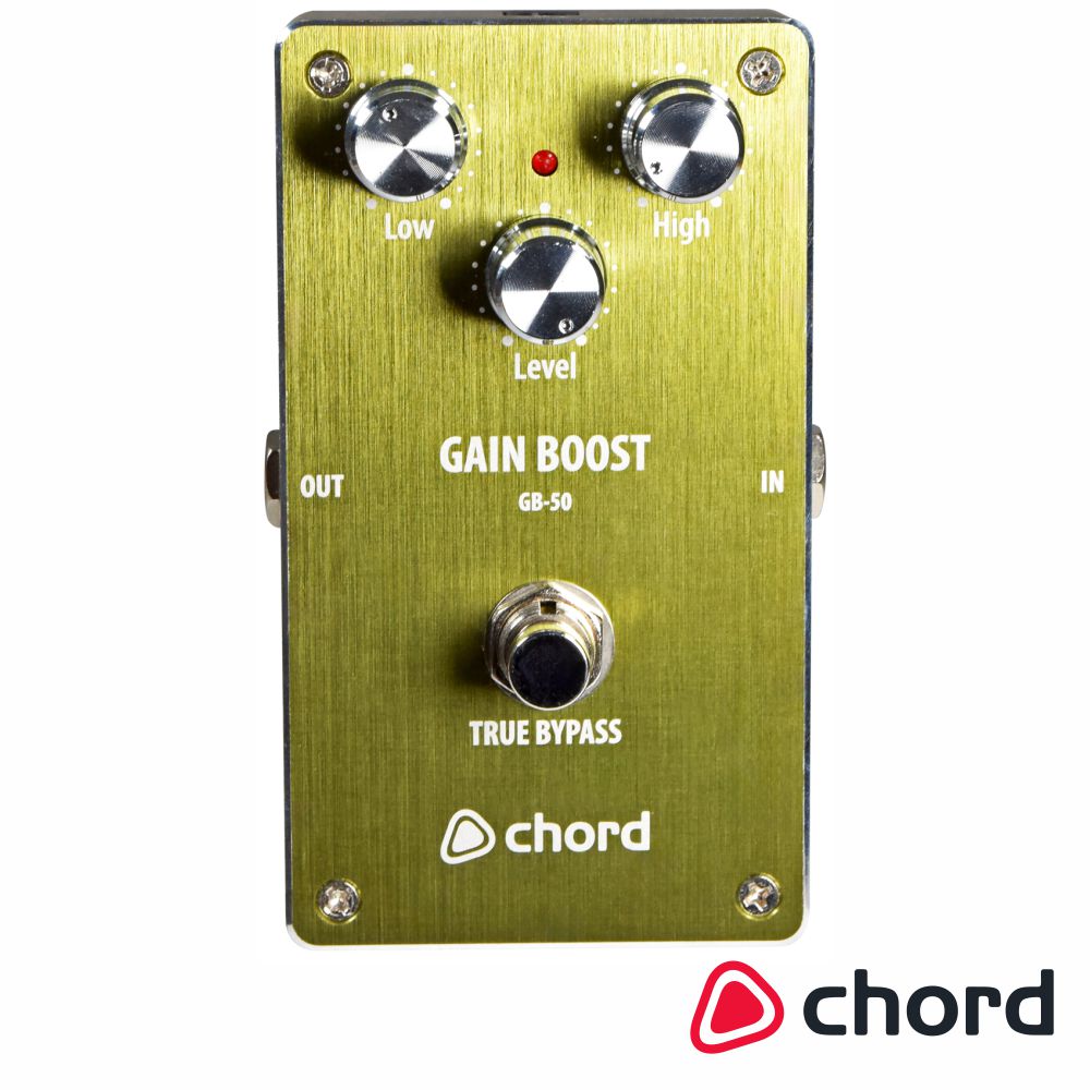 Pedal Gain Boost P/ Guitarra CHORD