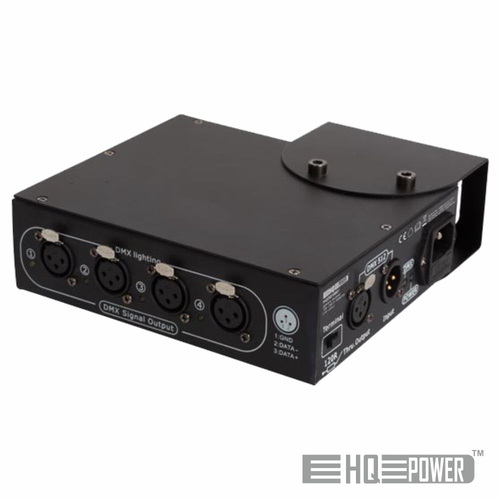 REPARTIDOR DMX 4 VIAS 1 ENTRADA HQ POWER