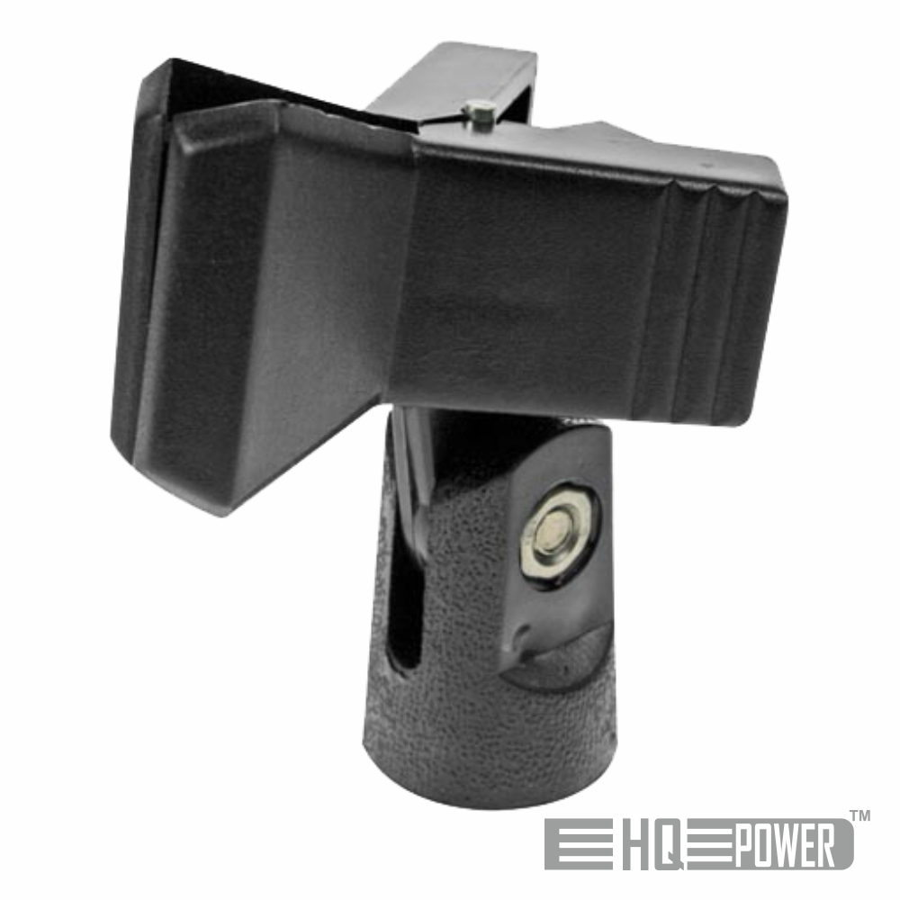 SUPORTE P/ MICROFONE UNIVERSAL EM PINÇA HQ POWER