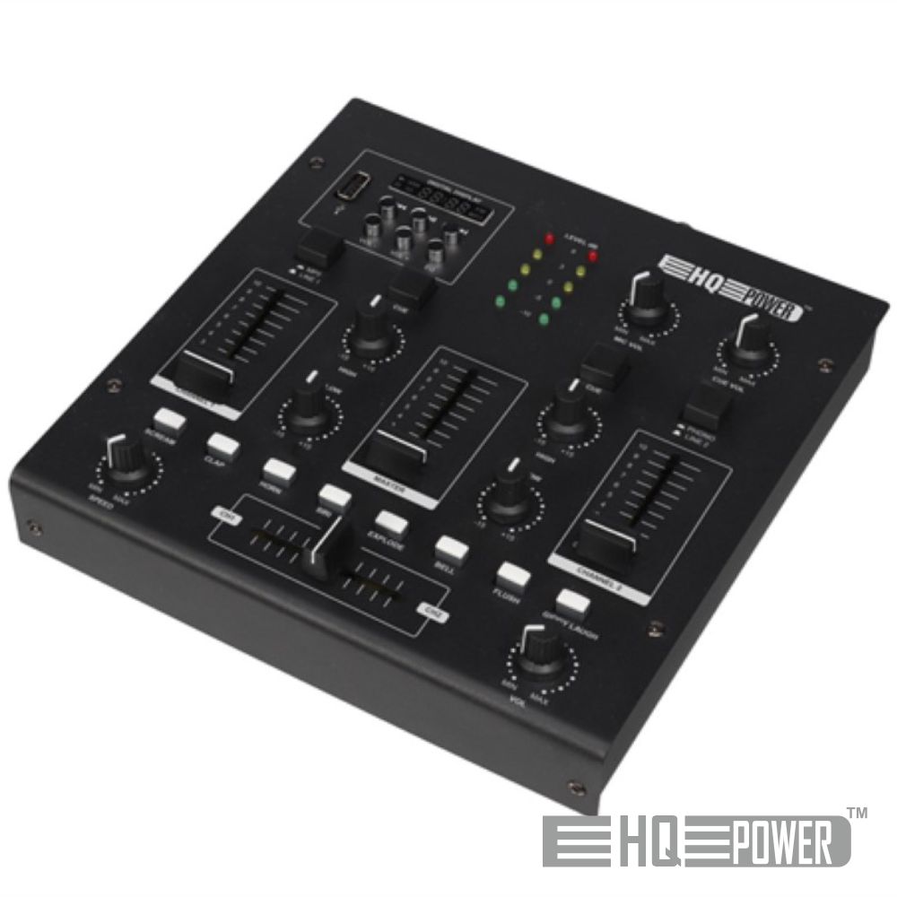 Mesa De Mistura 2 Canais 3 Entradas USB/REC/FX HQPOWER