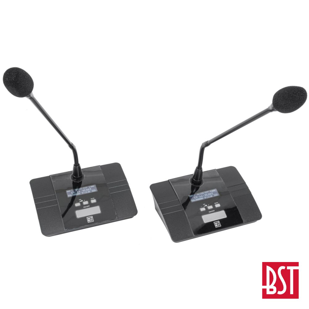 Conjunto Microfones Condensador Pescoço Cisne 46cm BST