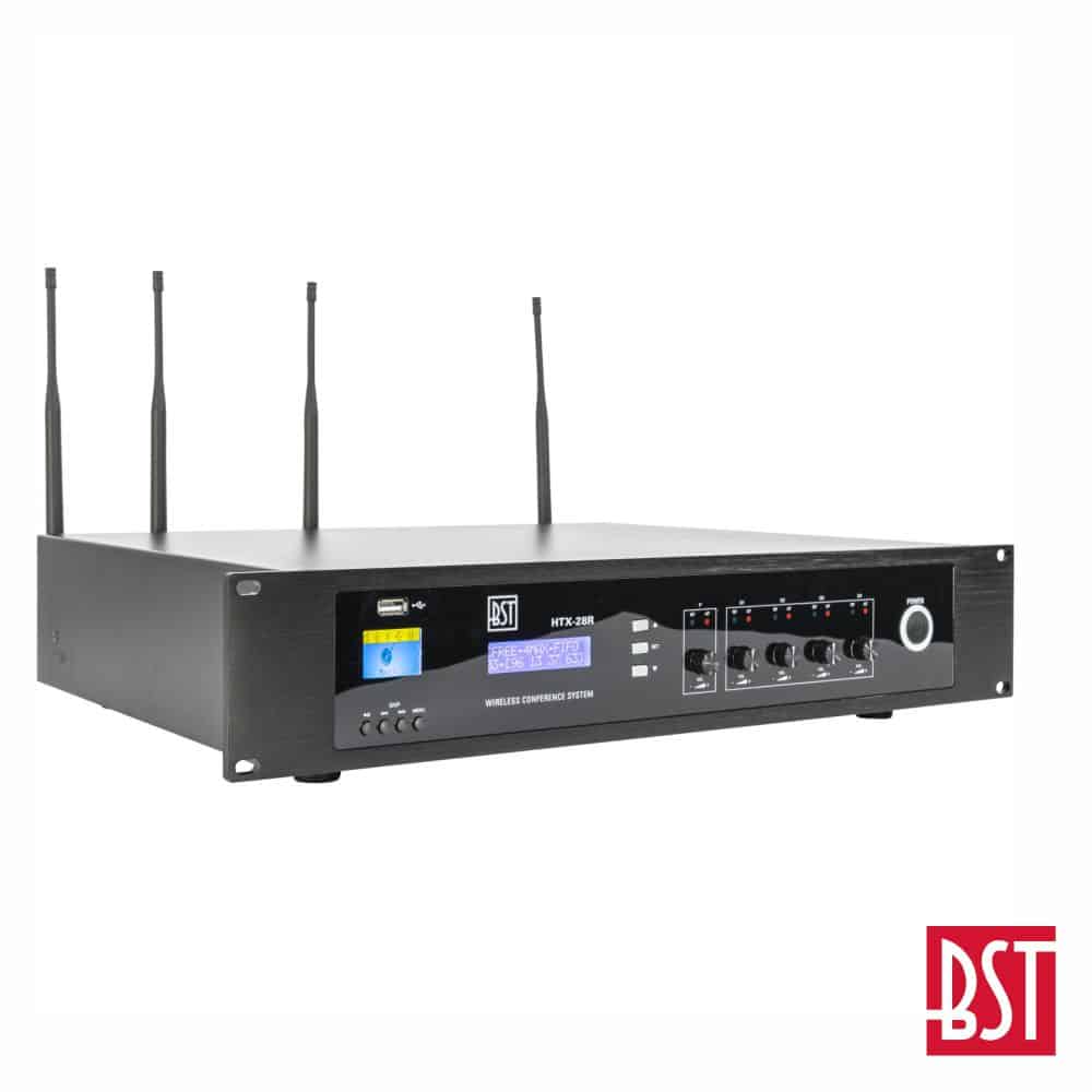 Sistema de Conferência Profissional UHF C/ Gravação USB BST