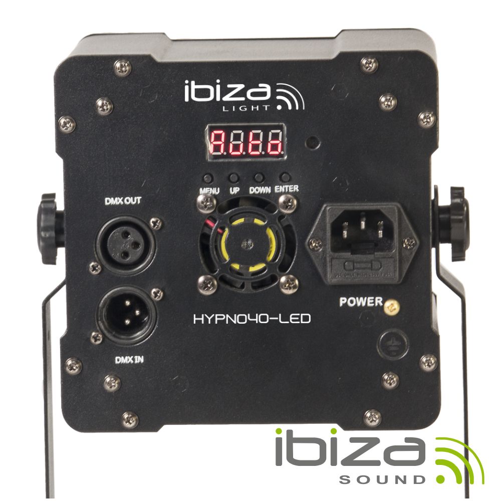 PROJETOR LUZ C/ 4 LEDS RGBW 10W PSICADÉLICO DMX IBIZA