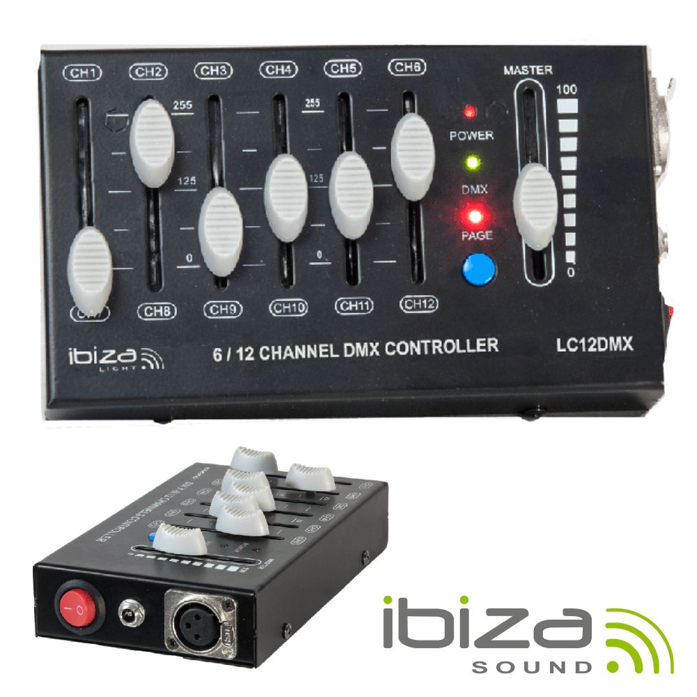 Controlador DMX 12 Canais Compacto IBIZA