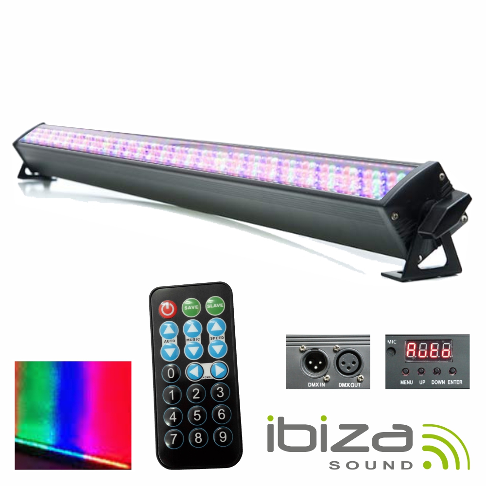 BARRA DE LEDS C/ STROBE 240 LEDS 10MM RGB DMX IBIZA