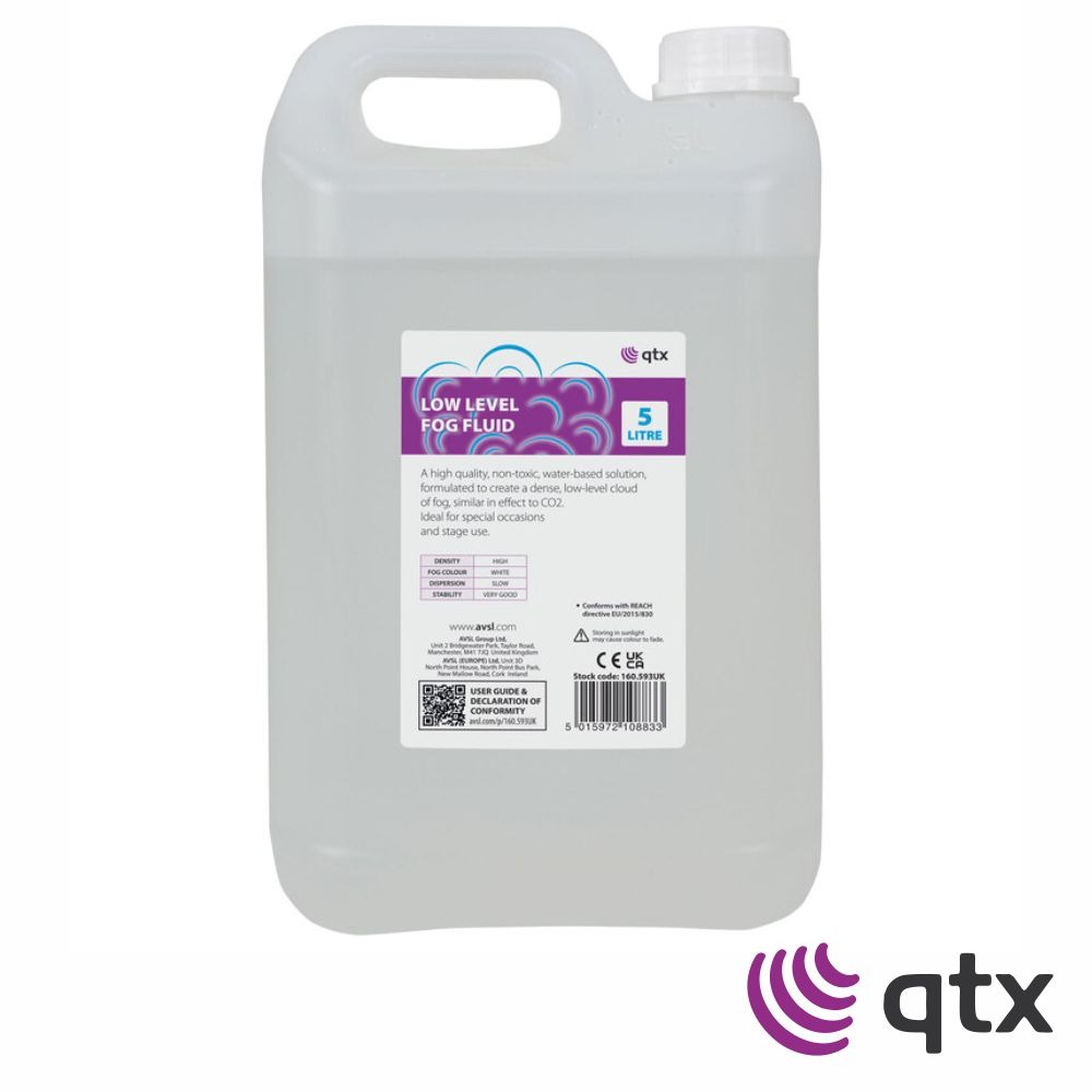 Líquido De Fumos Low Fog 5L QTX