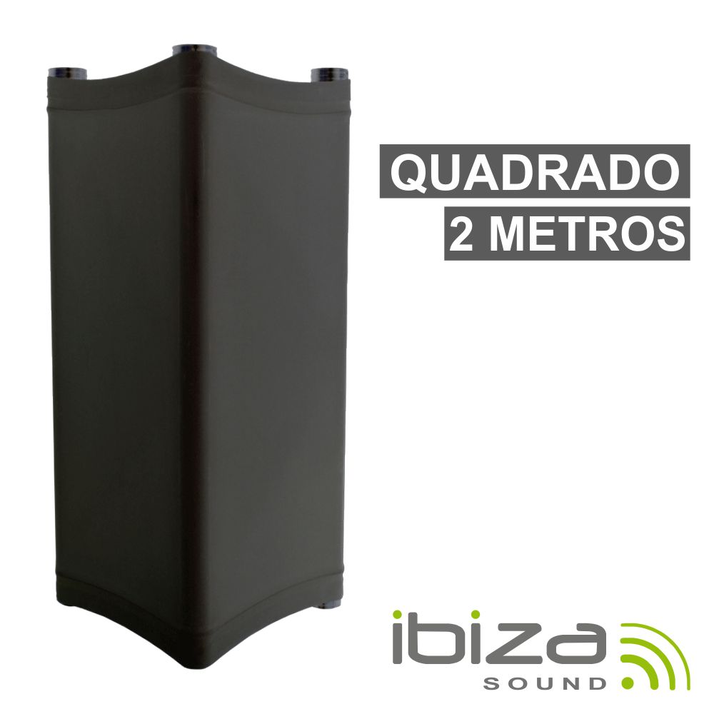 Licra P/ Estruturas Quadradas C/ 2m 190g/M² Preto IBIZA