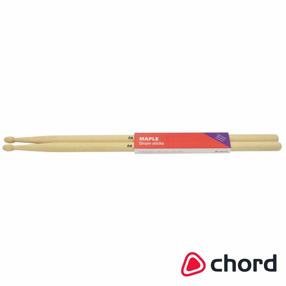 Baquetas Para Bateria 5A Ponta Madeira Maple CHORD