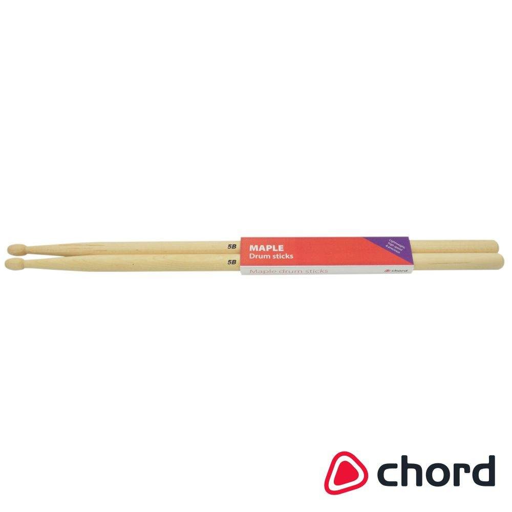 Baquetas Para Bateria 5B Ponta Madeira Maple CHORD