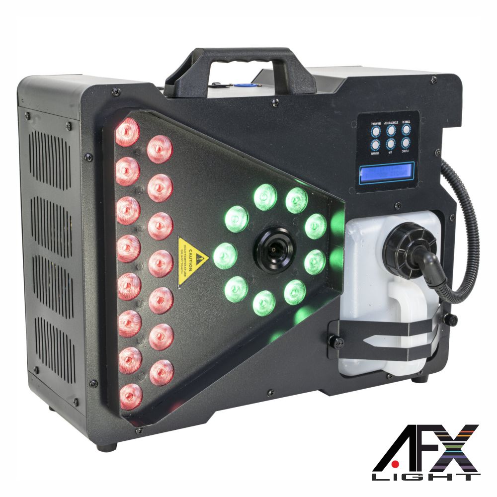 Máquina de Fumos 1800W 24 LEDS 8W RGBW C/ Comando AFX