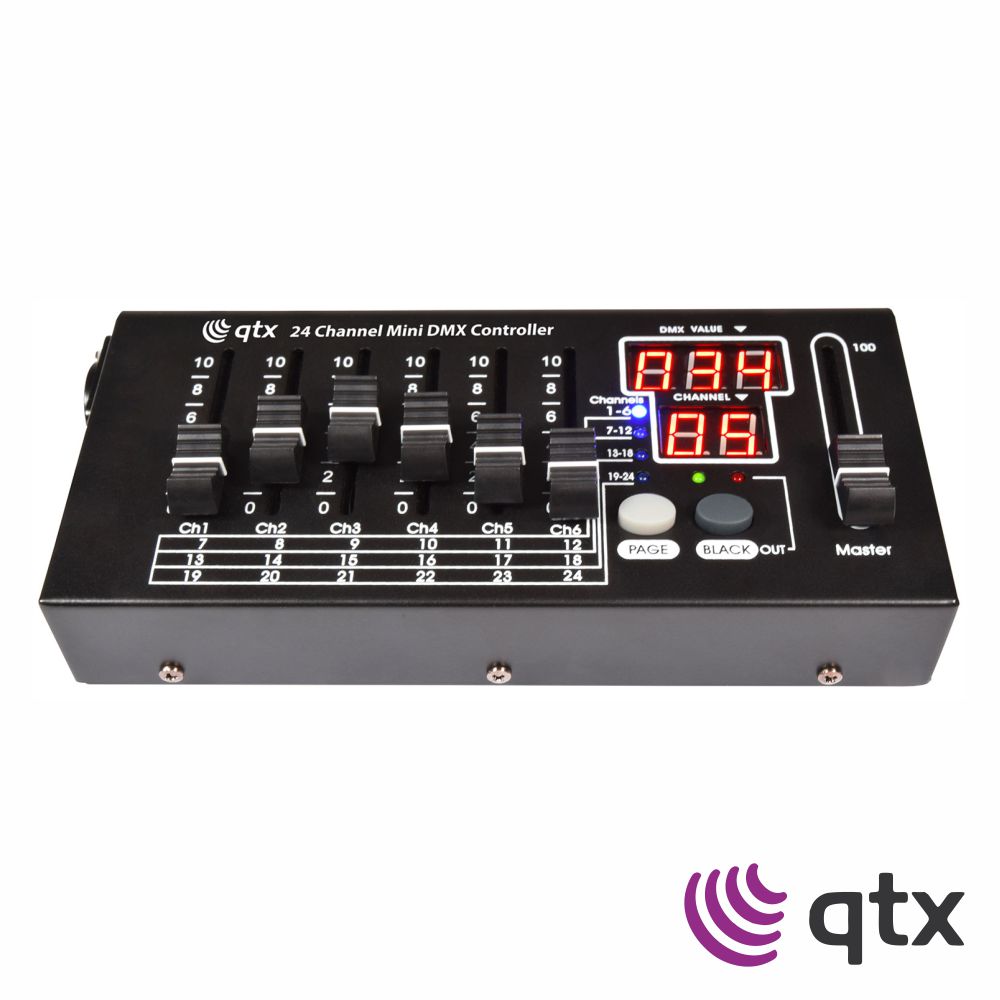 Controlador DMX 24 Canais Compacto QTX
