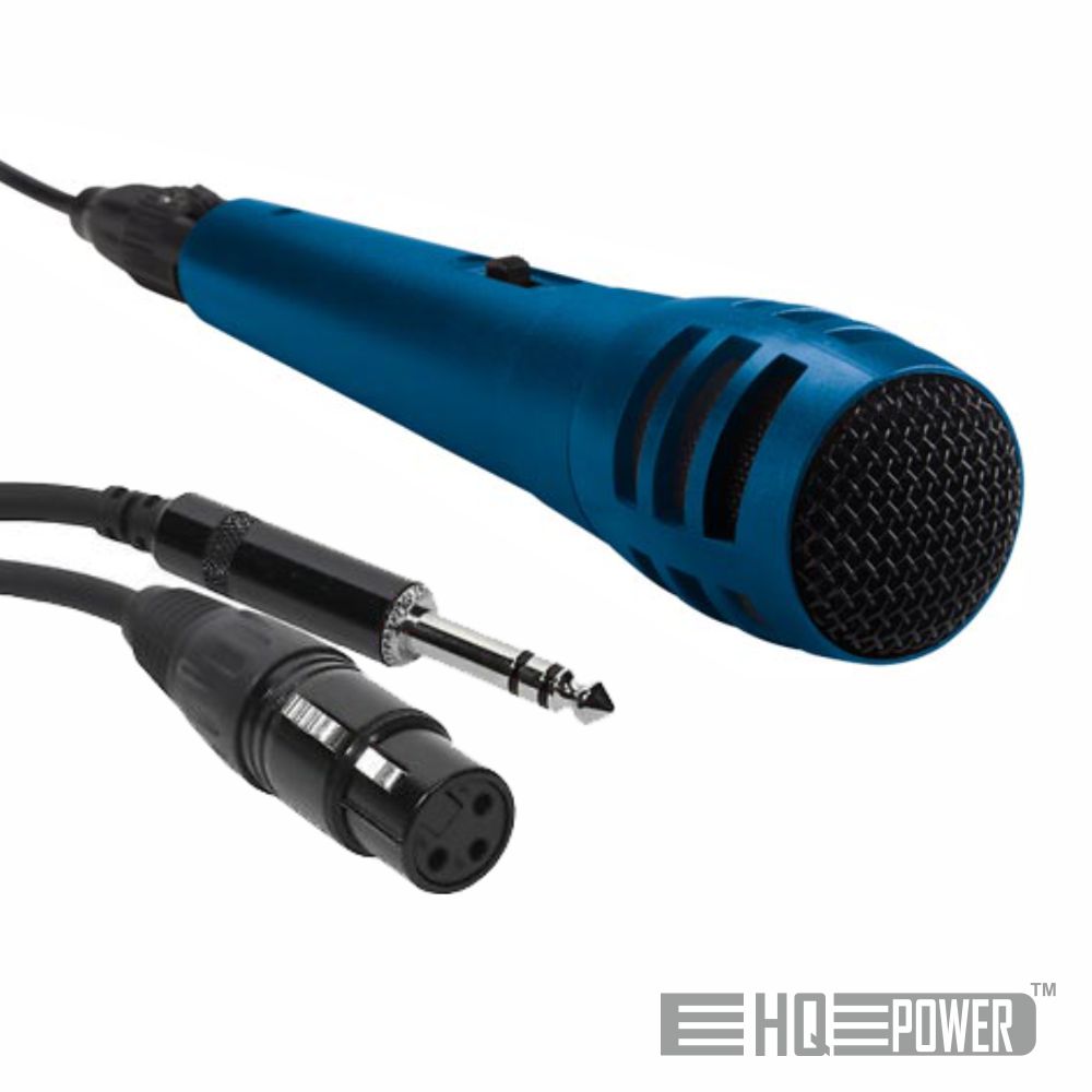 Microfone Dinâmico Unidirecional C/ Cabo 80-12khz HQPOWER