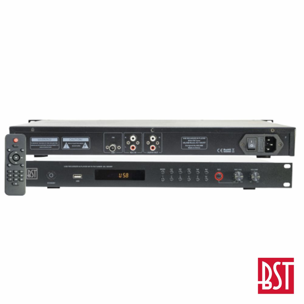 Leitor E Gravador de Áudio Bluetooth/USB/FM BST