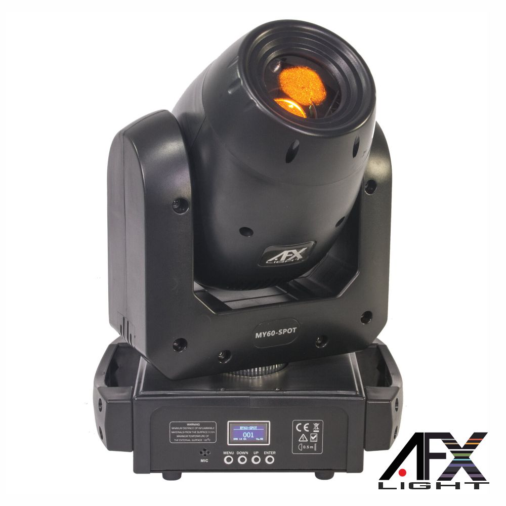 Moving Head 1 LED 60W DMX Mic AFX