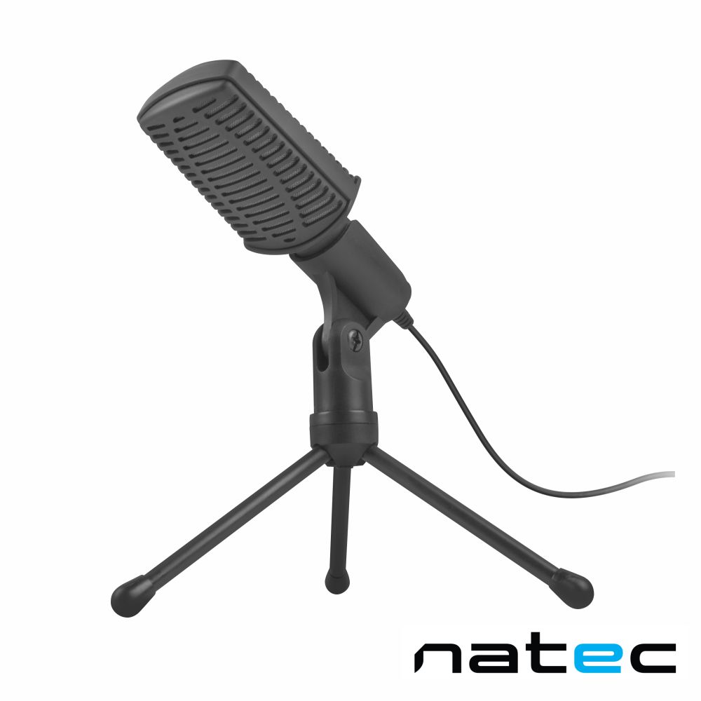 Microfone Condensador Cardióide Preto NATEC