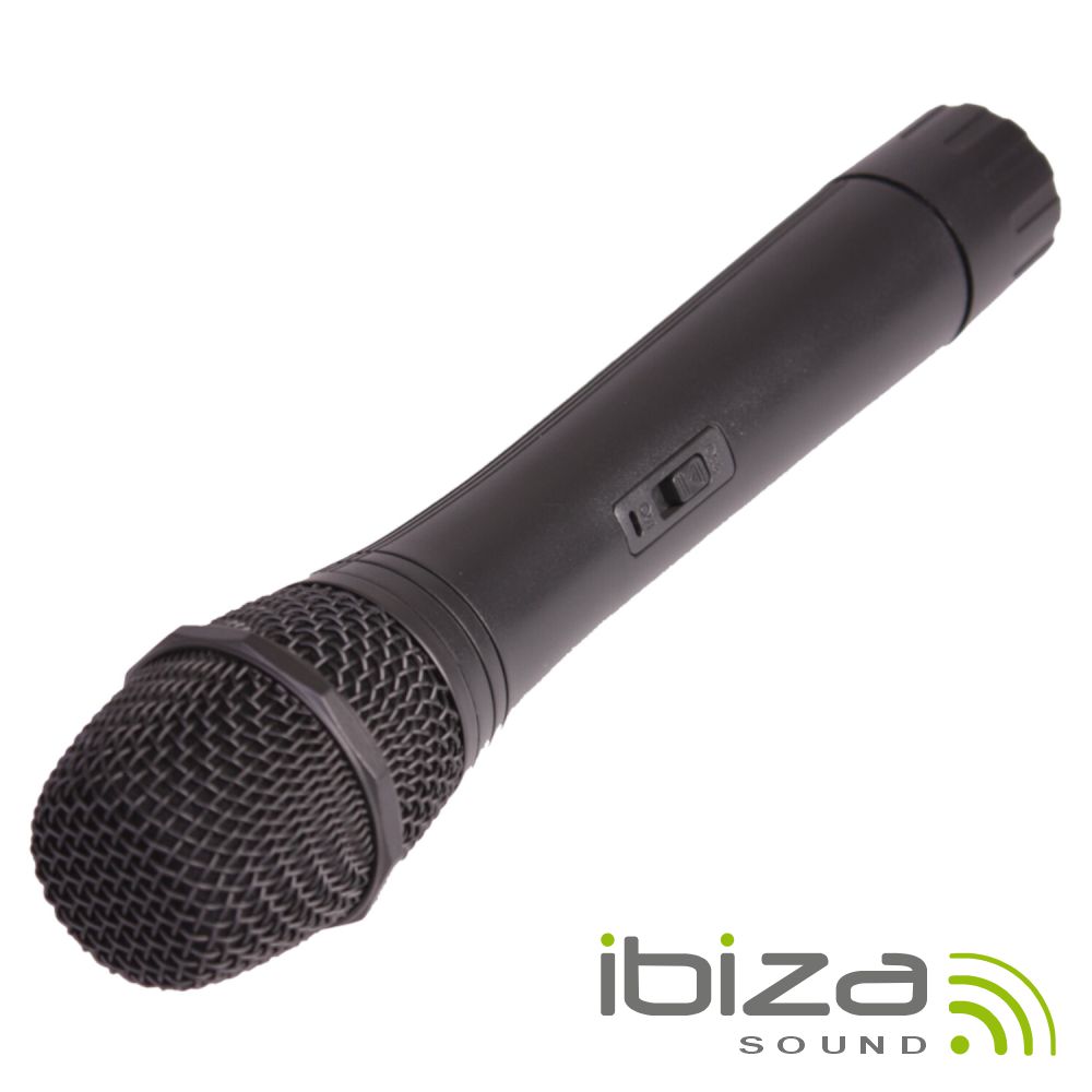 Microfone S/ Fios P/ Colunas PORT12/15UHF 865MHz IBIZA