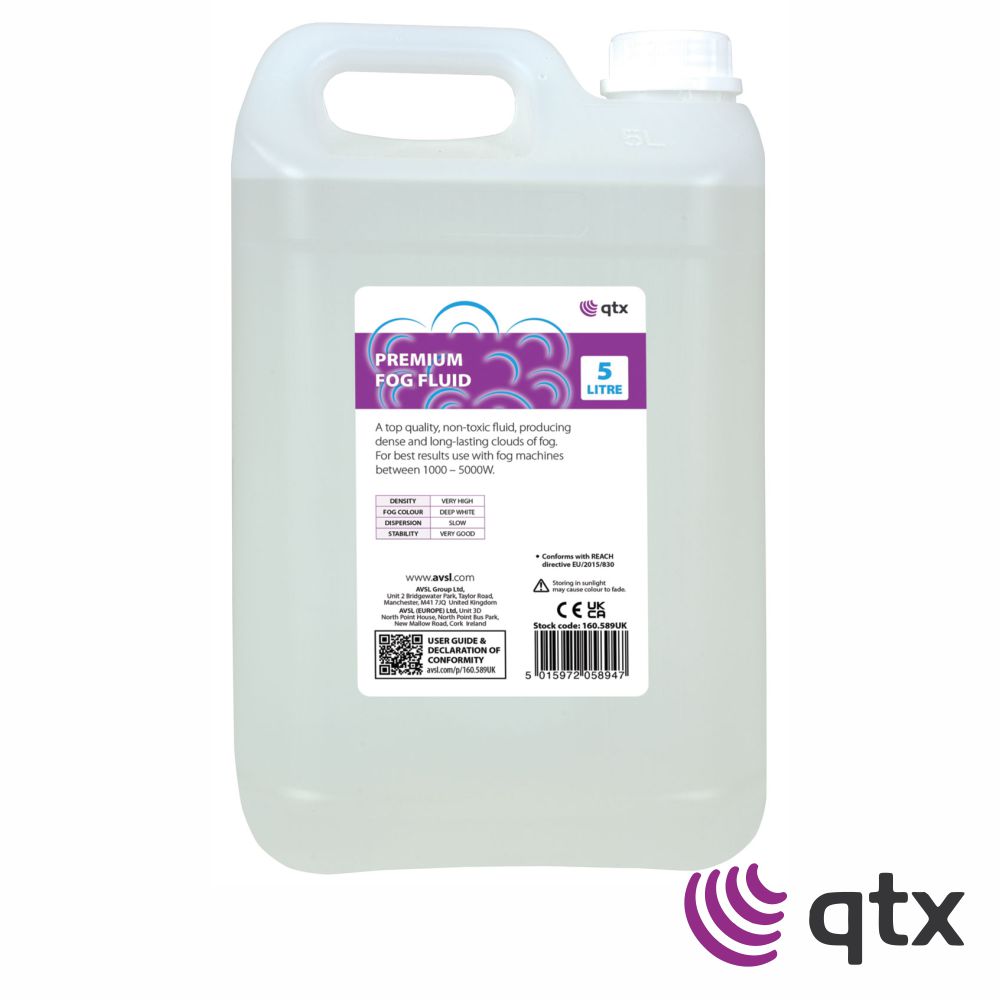 Líquido De Fumos Premium Alta Densidade 5L QTX