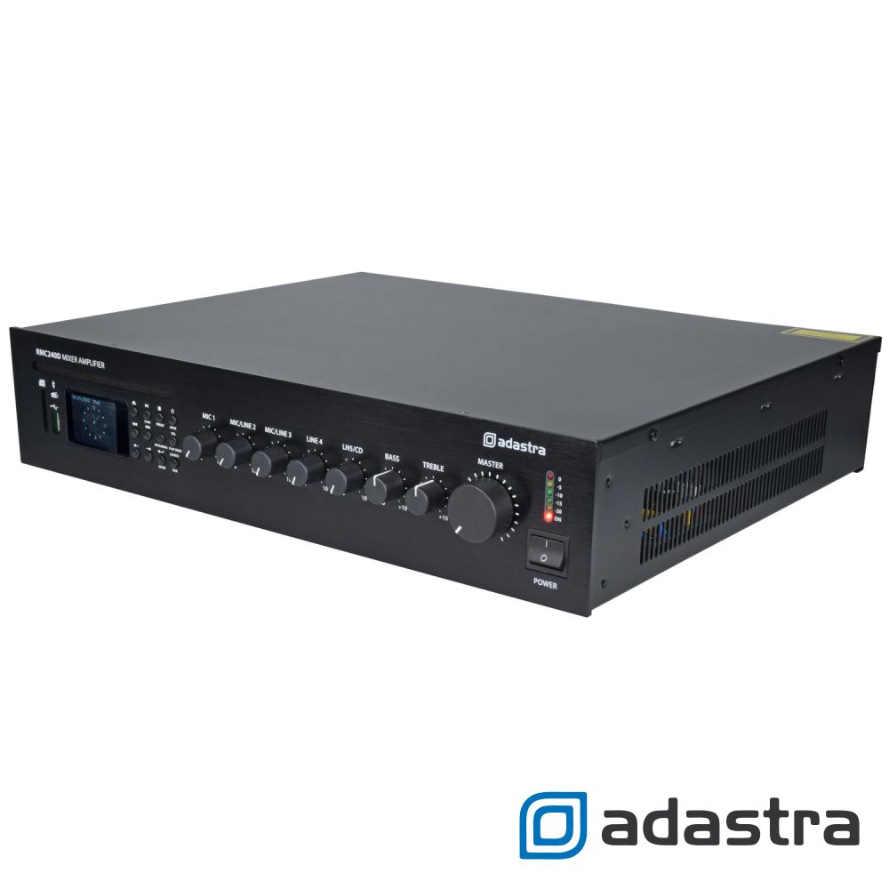 Amplificador 100V 240W CD/DAB/FM/BT/USB/SD ADASTRA