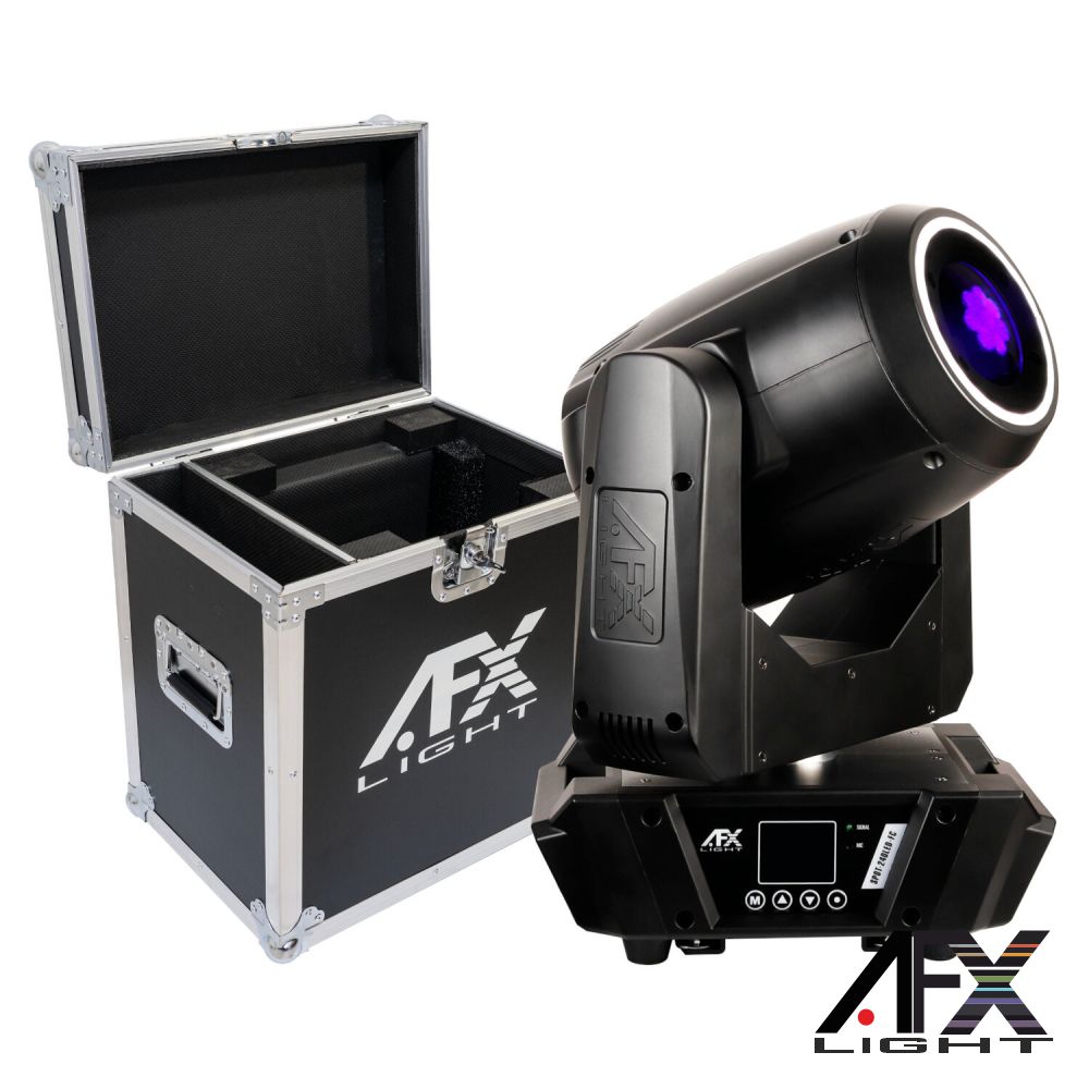 Moving Head 240W Beam/Anel DMX C/ Mala AFXLIGHT