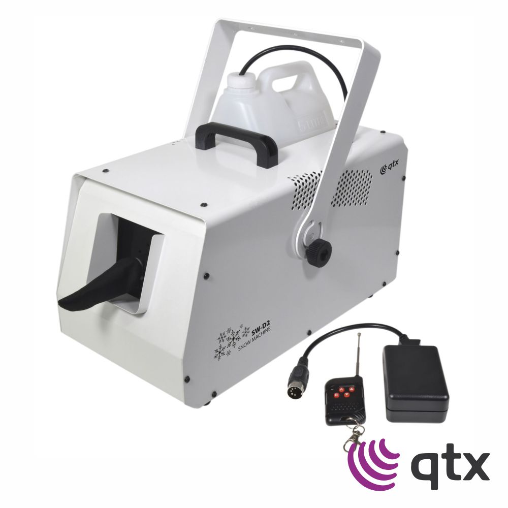 Máquina De Neve 1500W DMX C/ Comando QTX
