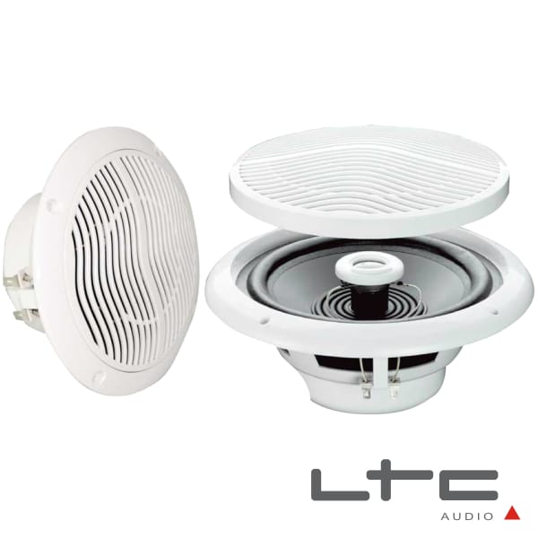 CONJUNTO 2 COLUNAS 6,5" C/ GRELHAS ESTANQUES 120W LTC
