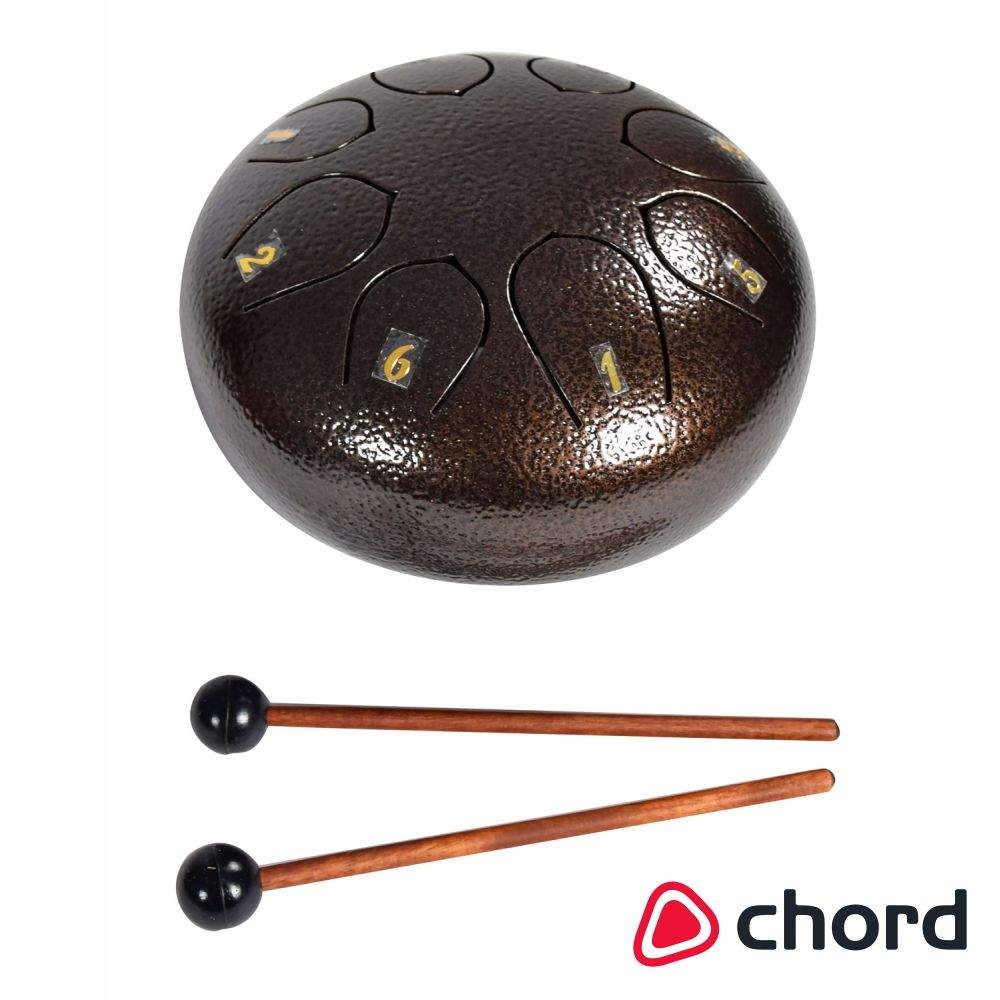 Steel Tongue Drum 6" 8 Notas Bronze CHORD