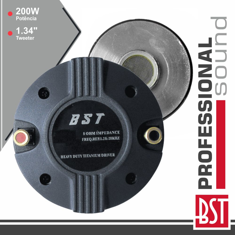 TWEETER 1.34" / 34MM 200Wmáx 8 OHM BST