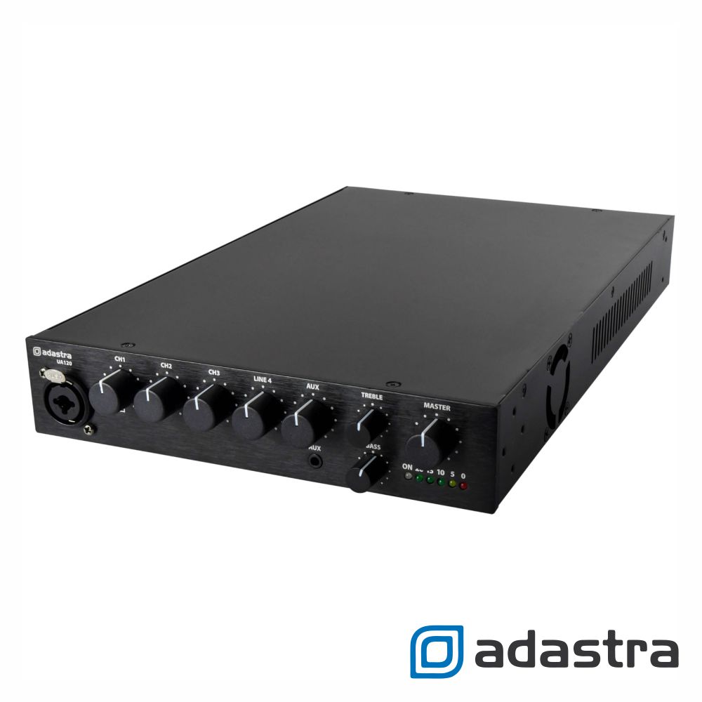 Amplificador Linha 100V 120W 3 Canais ADASTRA