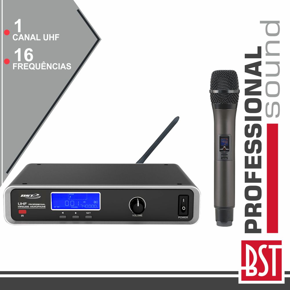 CENTRAL MICROFONE S/ FIOS 1 CANAL UHF 16 FREQ CEE BST