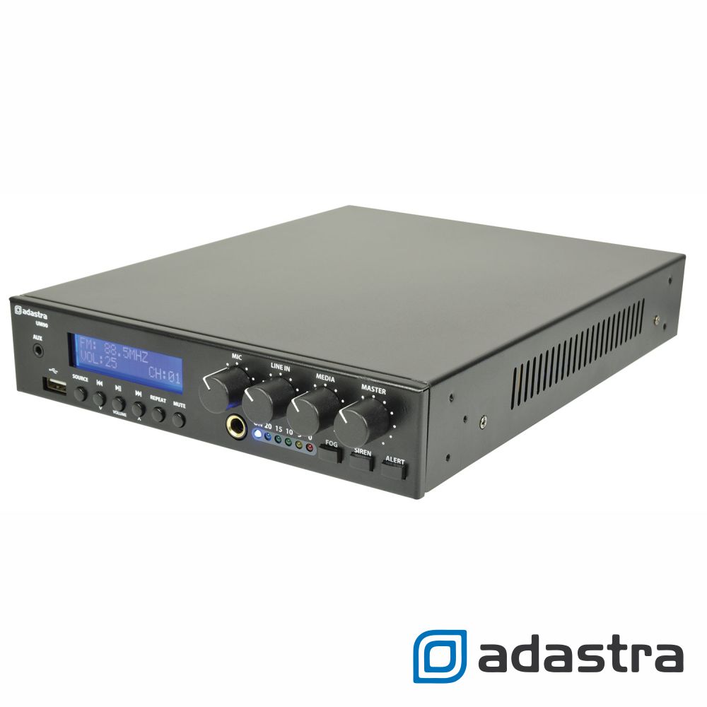 Amplificador 100V 90W USB/FM/BT ADASTRA